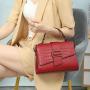 2024 Custom Logo Crocodile Genuine Leather Purse Handbag For Women Ladies Bag
