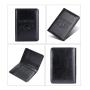 RFID Passport Bag Crazy Horse Leather Travel Wallet For Men Credit Card Cover Boarding Passes Notes Travel Passport Holder