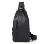 Waterproof Men'S Chest Bag Pure Color Crossbody Bag Men Oxford Cloth Sports Chest Bags For Men
