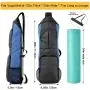 Yoga Mat Holder Carrier Yoga Backpack With  Water Bottle Holders Full Zip Yoga Mat Carrying Bag for Women Men Gym Sport Travel