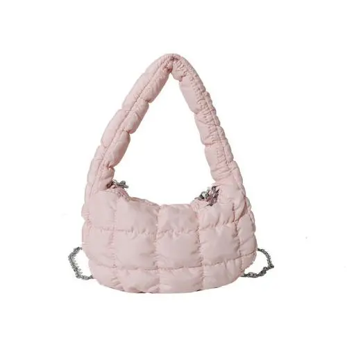 Embroidery Handbag Women'S New Candy Color Chain Shoulder Bag Pleated Cloud Crossbody Bag