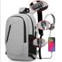 XL129 Customized Logo 16IN Durable Computer Bag With USB  Waterproof Wearable Backpack Large Capacity Shoulder Bag