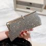 Guangzhou Customized Fashionable Evening Hand  bag Dinner Diamond Sparkling Dress Ladies Clutch Bag Clutch sac tendance 2024