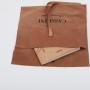 Flexography Custom Logo Printed Beauty Velvet Flap Bag Envelope Gift Perfume Fuax Suede Jewelry Pouch With Bow