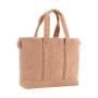 High Quality Low Price Portable Bag Storage Huge Reusable Folding Cheap Ladies Women Large Capacity Zip Fuzzy Sherpa Tote Bag
