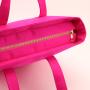 Fashion Large Capacity Shopping Bags Nylon Hot Pink Folding Waterproof Shoulder Tote Bag Travel Beach Bags