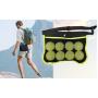 HR744 Tennis Balls Storage Bag Portable Pik Ball Tennis Pickup Storage Bag Training Sports Single Outdoor Water Cup Waist Bag