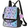 LOVEVOOK fashion cute school bags custom geometric backpacks large unisex travel women bags ladies backpacks