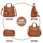 2024 new retro high-quality leather ladies fashion simple shoulder bag large capacity casual handbag
