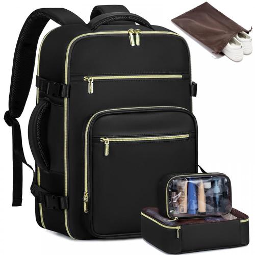LOVEVOOK OEM 40L Large Capacity Carry On Travel Backpack Flight Approved Business Laptop Back pack Suitcase with 3 Packing Cubes