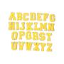 RTS 11 Colors DIY Self -Adhesive A-Z  Colorful Glitter Chenille Patches Chenille Embroidered Letters Adhesive Letter Patches