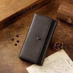 High-grade Men Card Holder Wallet Large Capacity Documents Luxury Mens Bags Cowhide Cartera De Hombre