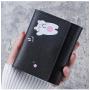 Small wallet women tri-fold short cute simple student wallets multi-card position coin purse cartoon ladies money clip