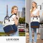 LOVEVOOK 15.6 17 In Large Work Business Travel Backpack Purse with USB Waterproof Cute School Bags Laptop Backpack for Women Men