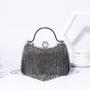 Ladies Pearl Dinner Bag rhinestone tassel Handbag Bling Bling Party Bag Ladies Clutch Evening Bags With Handle 2024