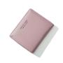 OEW140 Bifold Short Coin Purse Minimalist Pu Leather Wallet Women Ladies Short Wallets Portable Women Credit Card Holder