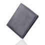 Italian cowhide leather nice leather front pocket wallets slim card holder wallets with pull tab
