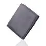 Italian cowhide leather nice leather front pocket wallets slim card holder wallets with pull tab