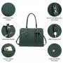 LOVEVOOK Fashion Modern Business Office Work Bag Waterproof PU Leather 15.6 Inch Computer Laptop Tote Bag for Women