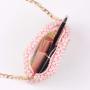 Custom Mini Pearl Rainbow Headset Chain Bag 2023 New Diy Beaded Hand Bag Fashion Pearl Messenger Bag