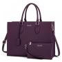 LOVEVOOK Multi Layer 7 Pockets Laptop tote Bags Business Crossbody Shoulder Messenger Bags Women Office PU Leather Laptop Bag