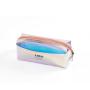 Gelory Multifunction Makeup Pouch Laser Cosmetic Bag TPU Colorful Illusion Student Transparent Makeup Storage Bag