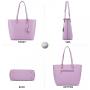 LOVEVOOK High Quality PU Leather Women Tote 3 PCS Bags Set Purse and Handbags Crossbody Ladies Hand Bags