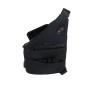 Metal Lock Hide Smelly Black Shoulder Crossbody Fanny Pack Custom Odor Proof Chest Fanny Pack For Man