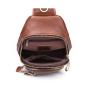 2024 Customized Logo Genuine Leather Chest Bag For Men Shoulder Messenger Purse