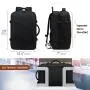 Waterproof 15.6 17 18 inch Men Women Laptop Backpacks Bags with 3 Packing Cubes Large Capacity 40L 50L Travel Backpacks Carry on