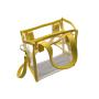 Custom pvc jelly tote bag candy handbag women fashion trends transparent PVC leather crossbody cosmetic handbags