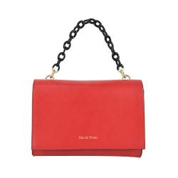 China Supplier Red Leather Women's Handbag Gradual Color Chain Shoulder Bags Flap Under Arm Bags