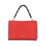 China Supplier Red Leather Women's Handbag Gradual Color Chain Shoulder Bags Flap Under Arm Bags