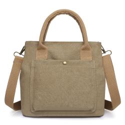 Custom Canvas Ladies Tote Handbags Durable Fashion Female Shoulder Bag Wholesale Crossbody Bag for Women