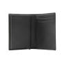 Bifold type aluminium metal case leather card holder