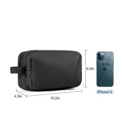 Customized Logo Toiletry Bag Double Layer Traveling Cosmetic Bag Bathroom Makeup Bag For Men and Women