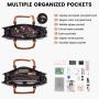 LOVEVOOK PU Leather notebook Bags Large Capacity Computer Tote Handbag Business Office Work Ladies laptop Briefcase with USB
