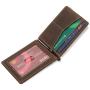 Customize Genuine Crazy Horse Credit Holder Wallet Genuine Leather Holder Card Wallets For Men With Money Clip