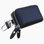 2022 Hot Sale Fashion Mens Womens Premium Embossed PU Car Key Holder Bag Key Chain Case Wallet with Dual Zipper Closure