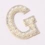 A-Z Pearl Alphabets Mass Stock Colorful Environmental Friendly Fast Delivery 26 Alphabetical Beads Glitter Letter Patches