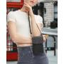 Custom Quality Woven Cell Phone Bag Small Purses Wallet Phone Pouch with Adjustable Strap PU leather Crossbody Bags for Women