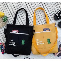 New Trendy Designer Lady Sweet Canvas Bag Korean Version Student Shoulder Bag Elegant Female Side Pocket Handbag For Shopping