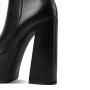 2023 Bottes Femme Fashion Designer Ladies Round Toe Super High Chunky Heel Short Boots Women Thick Platform Ankle Booties