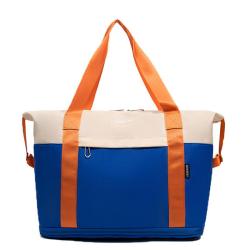 HR381 New Fashion Contrast Colors Travel Crossbody Bag Luggage Storage Bag with Adjustable Trolley Case Ready for Production Bag