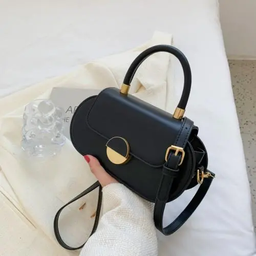 Pure Color Women Handbags Ladies Bags Pu Leather Shoulder Crossbody Bag Cross Section Square Fashion Women Bags JY220812