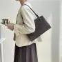 Custom Logo High Texture Handbags Simple Women's Shoulder Bag Fashion Retro Pu Leather Crocodile Print  Tote Bag