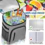 Insulated Leak-Proof Large Capacity 30-Can Thermal Bag Soft Cooler for Lunch Picnic Hiking - Unisex Cooler Backpack