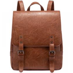 LOVEVOOK 2022 custom wholesale College School bags custom ladies handbags PU retro fashion backpack daily women Backpacks