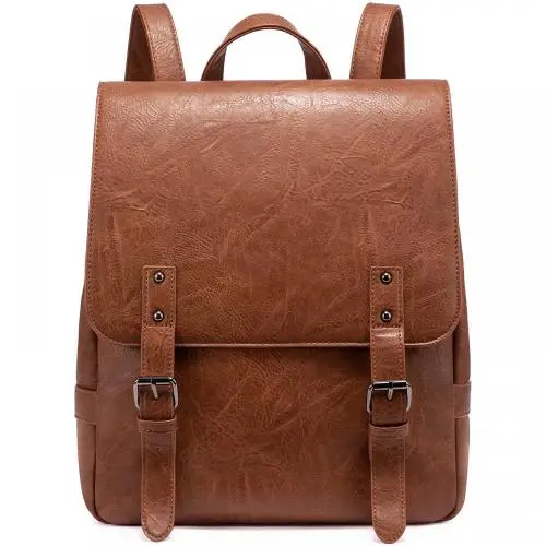 LOVEVOOK 2022 custom wholesale College School bags custom ladies handbags PU retro fashion backpack daily women Backpacks