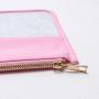 Keymay Low MOQ Custom Personalized Makeup Bag Chenille Patches Birthday Bridesmaids Gift Transparent Pvc Clear Cosmetic Bag